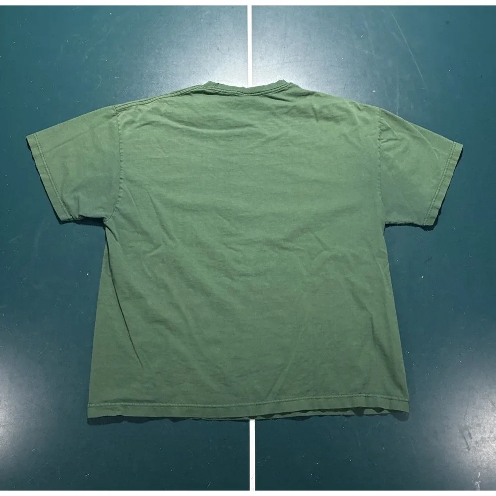 Vtg 90s Michigan State Basketball T-Shirt Men's Large Faded Green Breslin Center